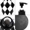 BUNCHBRAVO Elegant Diamond Soap Dispenser | 16oz Hand-Painted Resin Pump