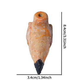 Aztec Death Whistle, 1 Count Unique & Loud Aztec Death Whistle, Human Sounding Screams Whistle, Festival Costumes Gift:_Off White_1 Count