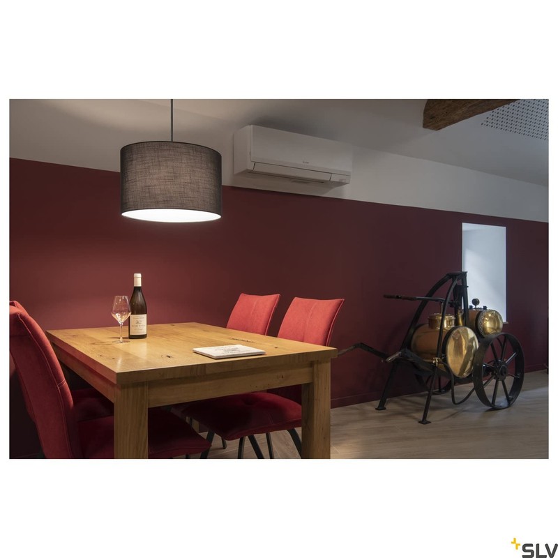 SLV Fitu Electric Component Ceiling Rose Black Steel