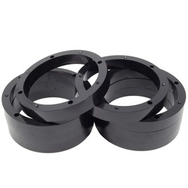4 Pairs 6.5" Plastic Speaker Spacer Rings - Subwoofer Mid Range Custom Installation Mounting Adapter