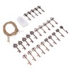 25pcs Bottle Opener Retro Metal Key Bottle Opener with Tag