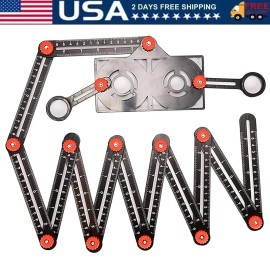 Unbranded 16 Side Multi Angle Measuring Ruler with Opening Locator 16 Fold Angle Finde