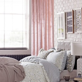 Roslynwood Velvet Curtain Panels Ballet Pink Room Darkening Window Super Soft Luxury Drapes for Bedroom Thermal Insulated Rod Pocket Curtain for Living Room (2 Panels, 52 by 84 Inch)