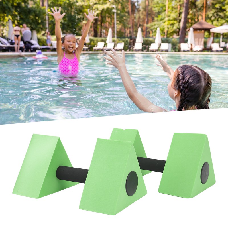 1 Pair Water Floating Dumbbell Triangle Chidren Swimming Teaching Aids