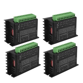 Tofelf 4pcs Stepper Motor Driver, Upgraded Version TB6600 Stepper Driver,4A 9-42V 32 Subdivision for Nema 17/23 Stepper Motor Single Axis Hybrid CNC Controller for CNC/42 57 86 Stepper Motor