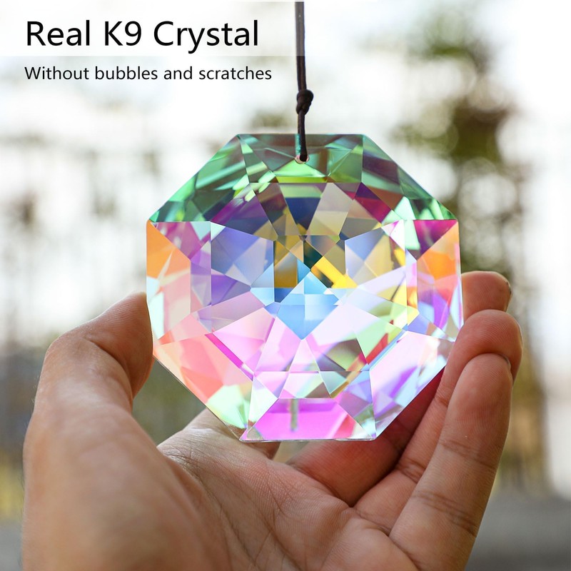 3inch Rainbow Sun Catcher Crystals for Windows AB Colored Large