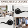 Sopoby 6 Pack Matte Black Door Handles Privacy Door Levers,