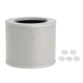 Masterpart Air Purifier 3-in-1 H13 HEPA Filter with 5 Magic Aroma Pads Compatible with Levoit LAP-C161-WUS Core Mini Air Purifiers