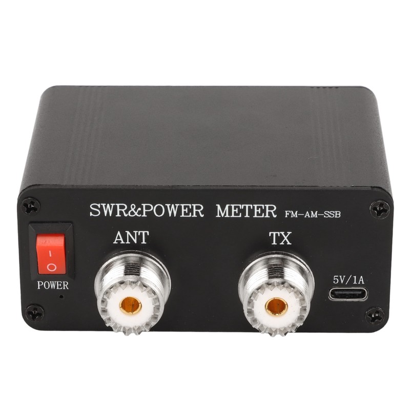 Standing Wave Meter Aluminium Alloy Digital Display 1.8‑50MHz FM AM