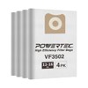 POWERTEC 23743 VF3502 Size A Shop Vacuum Bags for Ridgid