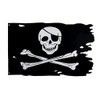Jolly Roger Flag 3x4.8fts Crossbone Old Skull Bones Pirate Banner
