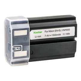 Kastar EN-EL1 Battery (1-Pack) for Nikon ENEL1, Minota NP-800 and Nikon Cooipix 4300 4500 4800 5400 5700 775 8700 880 885 995 Coolpix E880 and Konica Minota DG-5W Dimage A200 Cameras