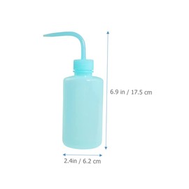 Healeved 4Pcs Squeeze Rinse Bottle for Eyelash Extensions Salad Jam Storage Versatile Wash Bottle with Curved Nozzle for Precise Dispensing and Easy Control