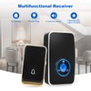 【No Battery Required】Wireless Doorbell Waterproof, AURTEC Door Chime Kit with