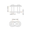 sourcing map 10Pcs #35H/ DIN/ISO 06CH Chain Master Connector Link