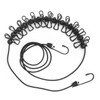 Retractable Portable Clothesline Clothing line with 12 Clothes Clips, for