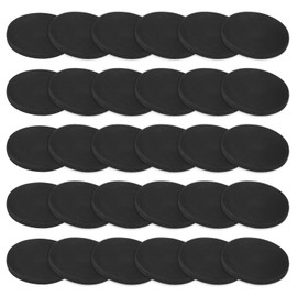 M METERXITY 30-Pack Rubber Solid Discs Washers, 35mm OD x 3mm Thickness Anti-Vibration Noise-Reducing Rubber Spacer Pads Gasket Bushings for HVAC/Washing Machines/Furniture/DIY Gasket Craft