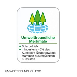 CASIO Tischrechner JF-120ECO, 12-stellig, umweltfreundlich, Steuerberechnung, Klappständer, Solar-/Batteriebetrieb, silber