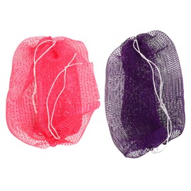 Ipetboom 2pcs African Net Sponge: African Exfoliating Sponge Back Scrub Net Body Exfoliator Bath Washcloth Shower Accessories For Women Men