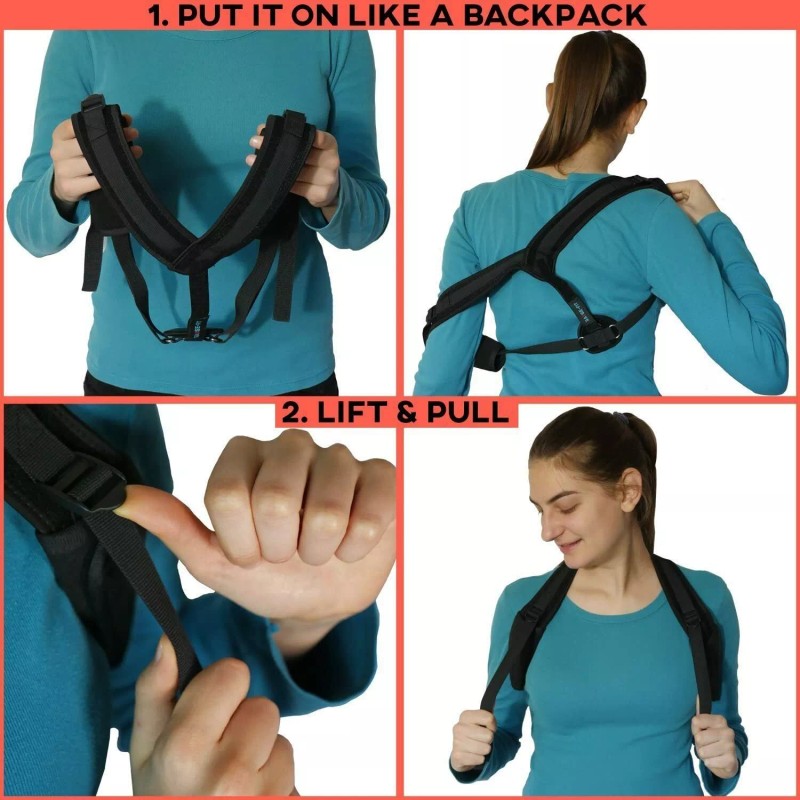 Perfect Posture Adjustable Posture Corrector - Ergonomic Back Brace for