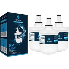 SpiroPure SP-SA003 NSF Certified Refrigerator Water Filter Replacement for DA29-00003G, HAFCU1, AQF-00003G, DA29-00003B, HAFIN2, HAFIN2/EXP, HAFCU1/XAA (3 Pack)