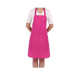 WS Accessories 2 Pocket Apron 60x70cm - Ideal for kitchen, home and garden use [Hot Pink]