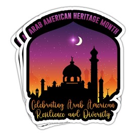TODOLIA National Arab American Heritage Month Sticker, Proud Arab American Gift, Decoration Arabic UAE Flag Helmet Sticker