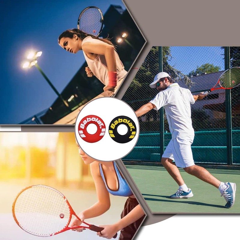 LZGOPE 4PCS Tennis Racket Vibration Dampeners, tire shaped racket shock