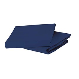 Bloom Us Standard Size Crib Organic Fitted Sheet Set, Navy Blue