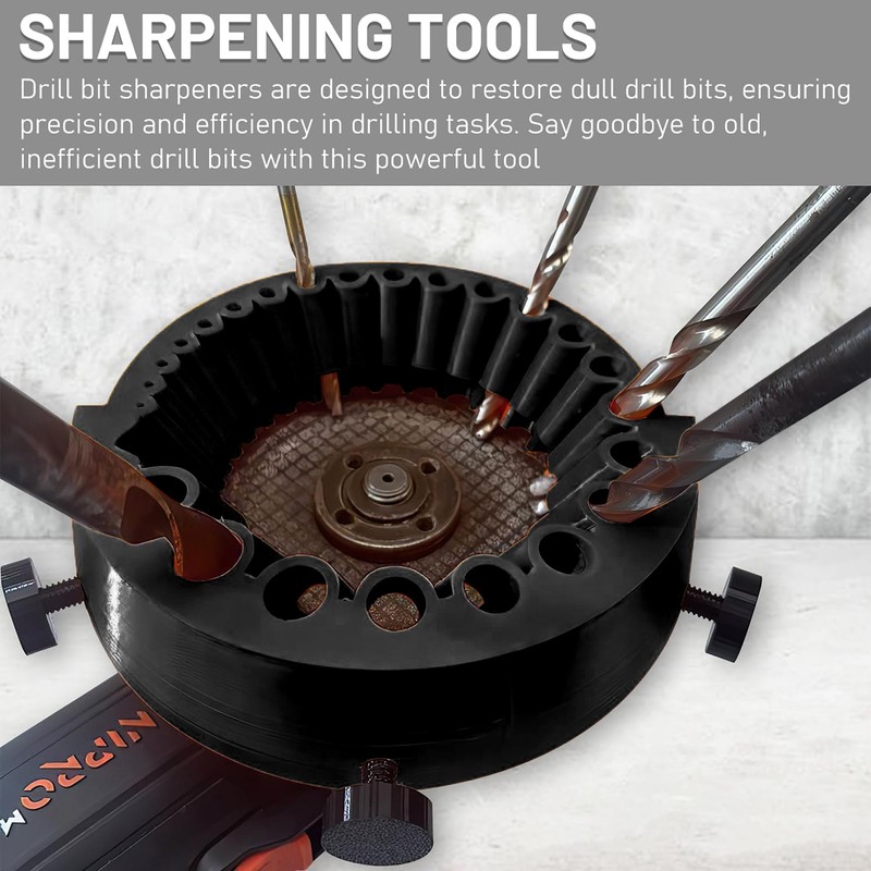 Drill Bit Sharpener,Power Drill Bit Grinder Attachment, Electric Drill Bit