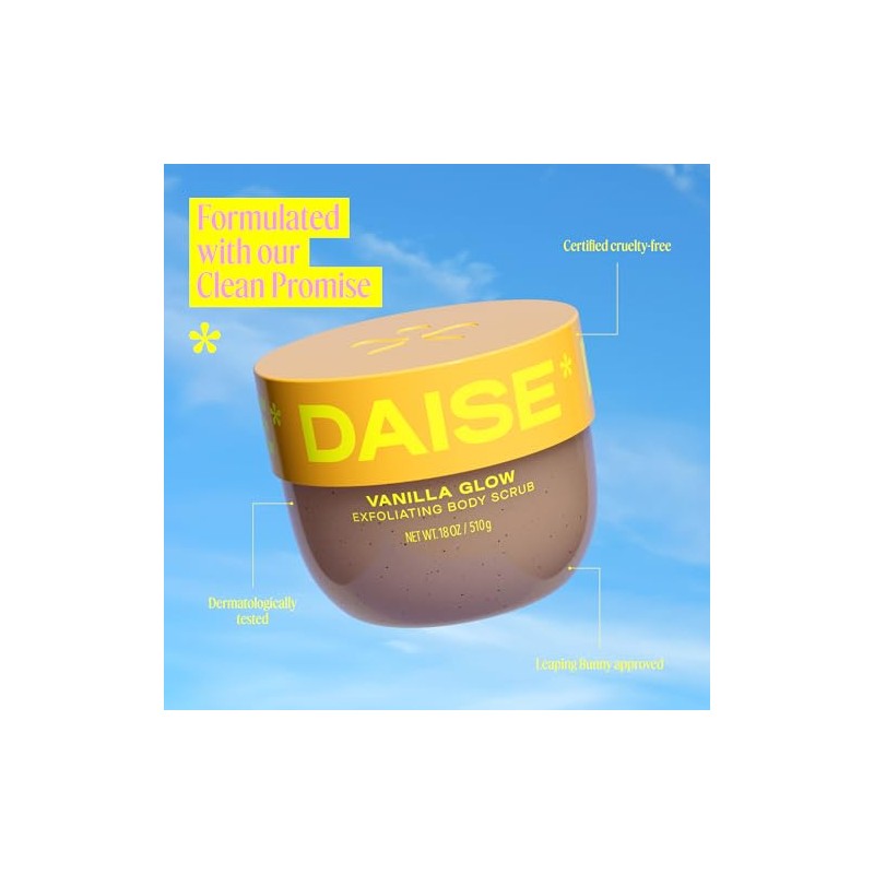 Daise Exfoliante Corporal Resplandor de Vanilla 510g