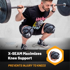 Bells of Steel Weightlifting Knee Sleeves for Men and Women, 7mm, Neoprene Knee Sleeve, 1 Pair, Classic XXLarge