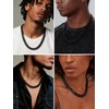 Black Stainless Steel Cuban Link Chain for Men 12mm 18Inch