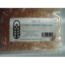 'Capsule Connection' Empty Capsules Gelatin Size 0 caps (500)