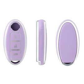 OFFCURVE Car Key Case - Key Fob Cover & Protector, 3/4 Buttons, Compatible with Nissan Qashqai, Juke, Micra, Murano, Note, X-Trail, 370Z, J11, T32, Pathfinder, Tiida, Cube, Infiniti