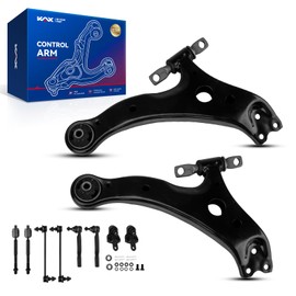 KAX Front Upper Lower Control Arm w/Ball Joint & Sway Bar Links & Outer Tie Rods Suspension Kit for Toyota Camry 2002 2003, Fit for Lexus ES300 2002 2003 K642725 K642726 10pcs