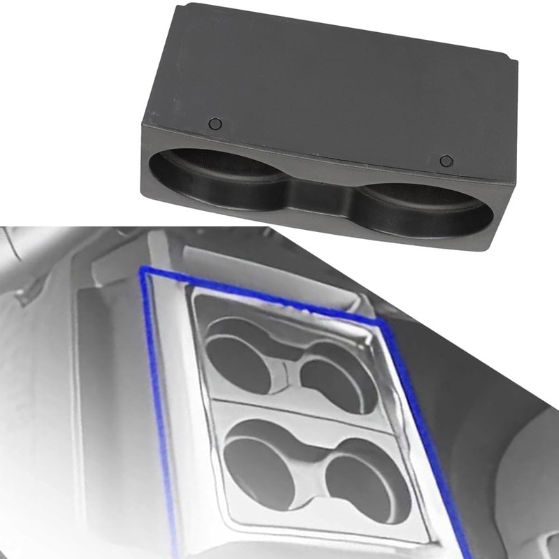 KACEPAR Front Center Console Dual Beverage Drink Insert, BC3Z-7813562-AA Compatible