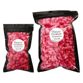 Poppin Crunch Freeze Dried Sweet and Spicy Cinnamon Fire Candy Snacks - Size: Large
