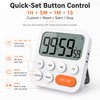 Digital Kitchen Timer with Magnetic Back – 99-Minute Count Up