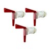 5 Gallon Bucket Spigot Kit, 3-Pack, Red and White, Easy