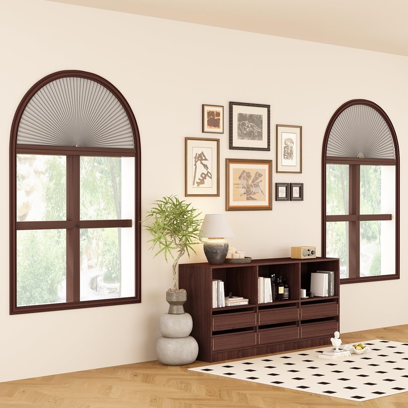 Half Circle Window Shade Arch Window Cellular Blackout Shades Cordless