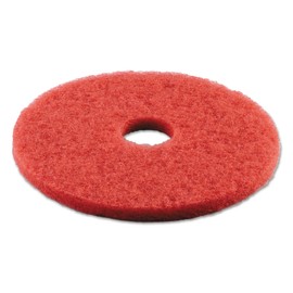 Boardwalk BWK4016RED 16 in. Buffing Floor Pads - Red (5-Piece/Carton)