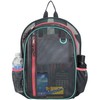 Eastsport Active Mesh Backpack with Padded Adjustable Straps, Graphite/Turquoise/Sweet Coral