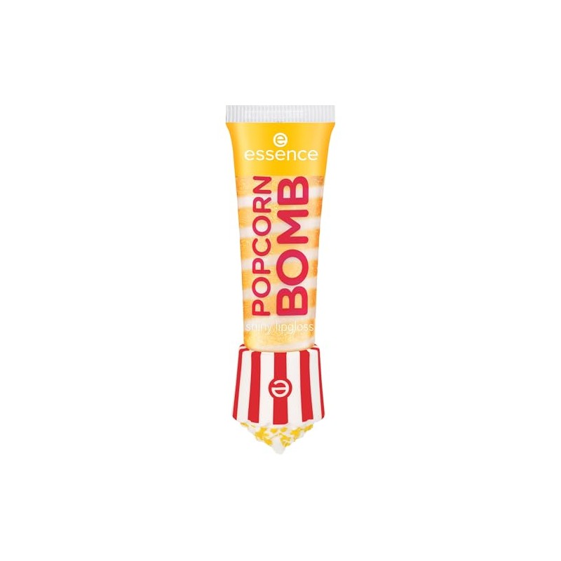 essence Popcorn Bomb Shiny Lip Gloss No. 01, Yellow, Shimmering,