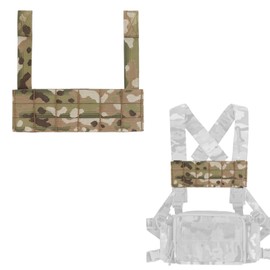 Tactical Phone EUD Bridge MOLLE Panel Front Expansion Carrier Phone Pouch Mount for D3CRM MK4 Tactical Vest (Camo)