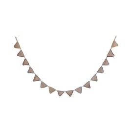 Creative Co-Op Hand-Woven Cotton Crocheted Pennant Garland, Multicolor