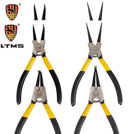 Circlip Pliers 7"/9"/13" Snap Ring Pliers Long Nose Internal External Straight Bent Mini Pliers Tools for Electrical and Wood Work, DIY and Jewellery Making (9" External Straight)