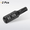 HARFINGTON 2pcs T25 Torx Screwdriver Bit 1/4" Hex Shank 25mm/1"