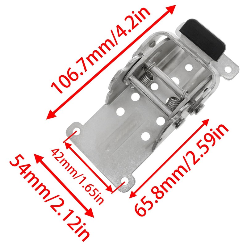 FINBe 2pcs Locking Hinge Heavy-Duty Bracket 0-180 Degree Folding Table
