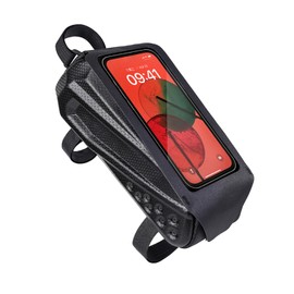 Aomiun Bike Frame Bag, Bike Phone Holder, Large Capacity & Easy Access, Lightweight, Stable Installation & Cable Exit Cycling, Gifts for Men (1L)